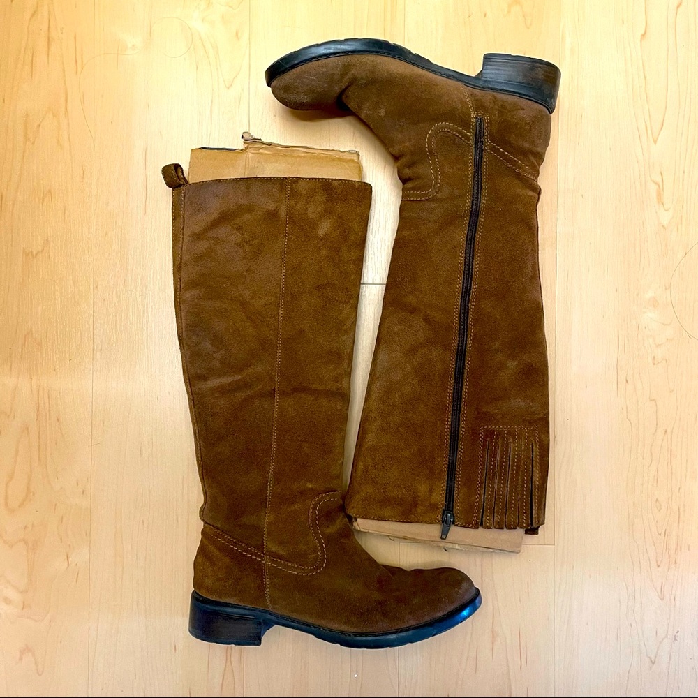 Clarks Suede Riding Boots